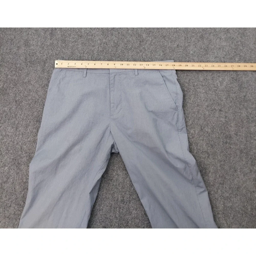 Banana Republic Kentfield Pants Mens 36x30 Blue Cotton‎ Chino Flat Front Preppy